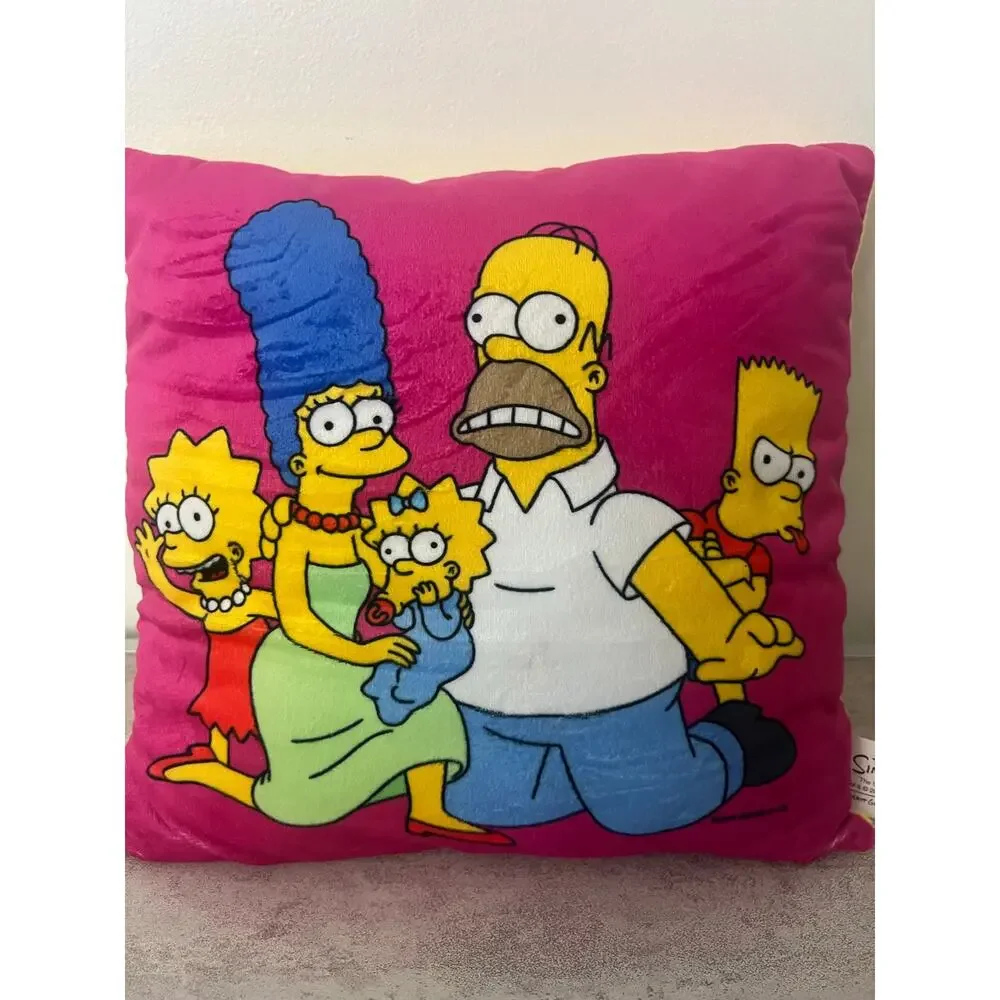 The Simpsons Toy Factory Throw Pillow Plush Cushion Universal Studios Homer Bart